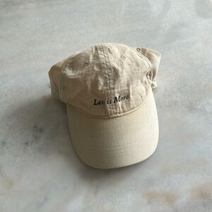 “ Less Is More “ baseball cap